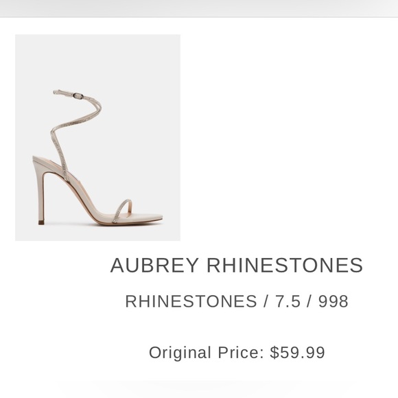 Steve Madden Shoes - Steve Madden White Rhinestone Heels